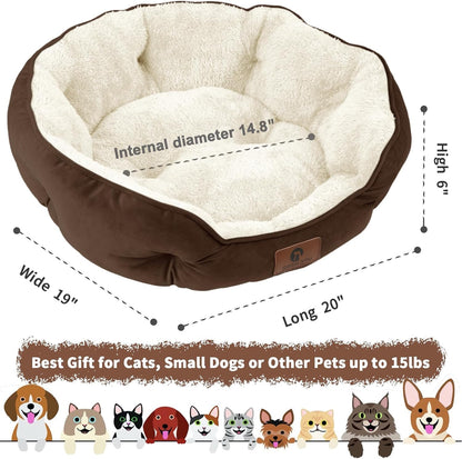 Extra Soft and Machine Washable Small Pet Bed