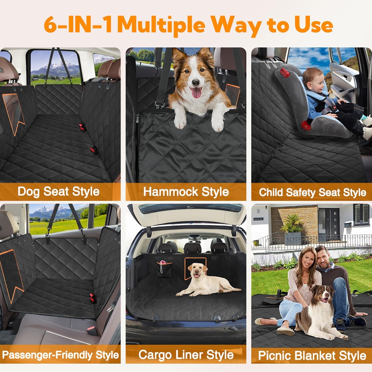 Heavy Duty, Waterproof Pet Seat Cover